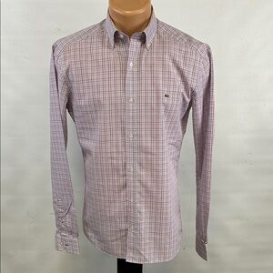 Lacoste long sleeve button down collar shirt.  Size 38 (S)